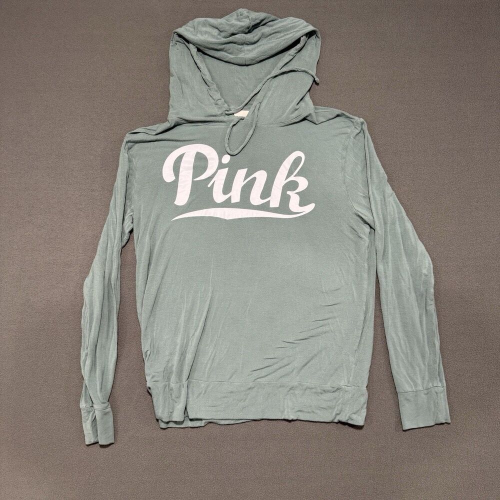 Pink (Victoria's Secret) Hoodie Size Small Color Succulent Green